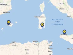 Mapa plavby