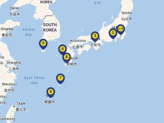 Mapa plavby